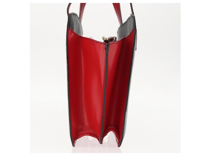 LOUIS VUITTON Borsa a Mano Varenne Bicolore Epi Nero Rosso M52387 LV Auth bs29941 - vista 4