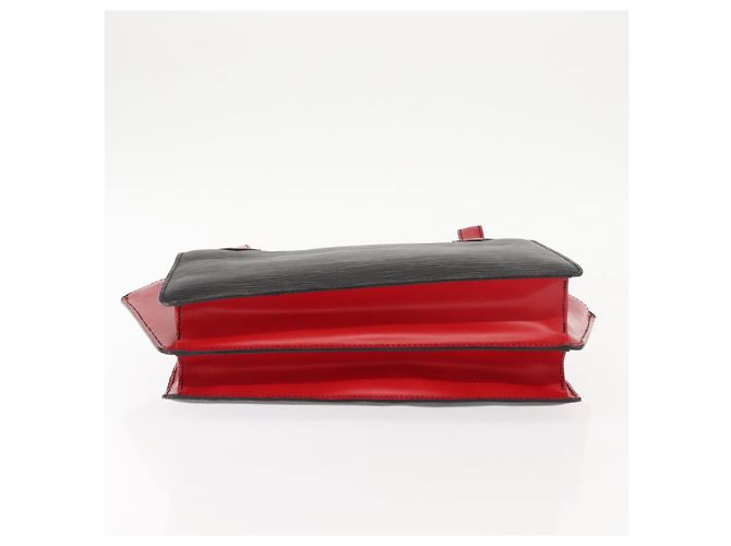 LOUIS VUITTON Borsa a Mano Varenne Bicolore Epi Nero Rosso M52387 LV Auth bs29941 - vista 5
