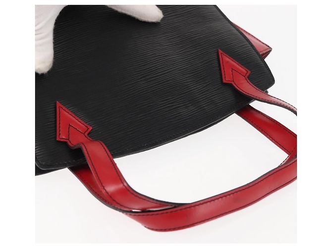 LOUIS VUITTON Borsa a Mano Varenne Bicolore Epi Nero Rosso M52387 LV Auth bs29941 - vista 6