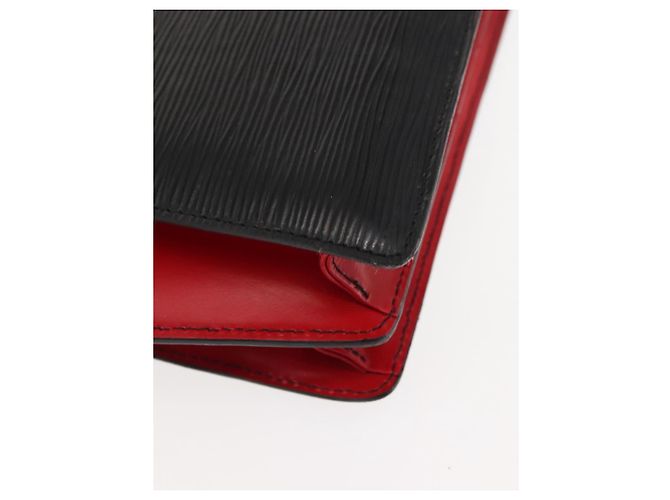 LOUIS VUITTON Borsa a Mano Varenne Bicolore Epi Nero Rosso M52387 LV Auth bs29941 - vista 9