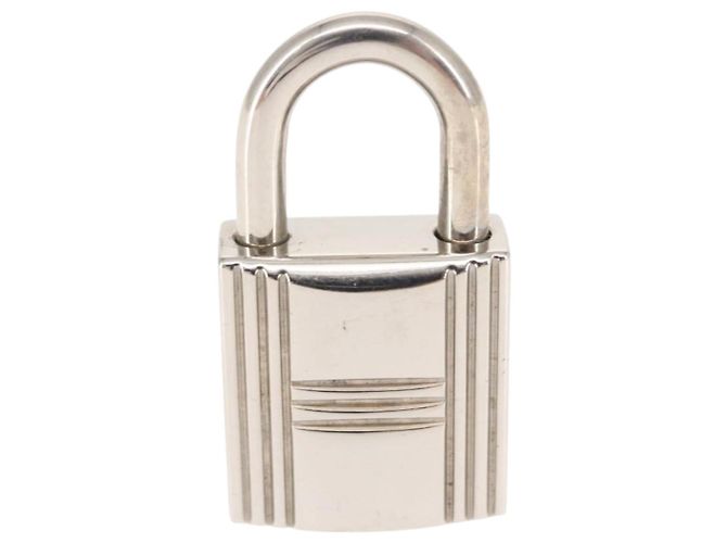 Hermès HERMES Metall Vorhängeschloss Silber Auth hk3165 - Ansicht 3