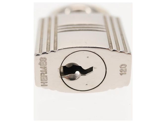 Hermès HERMES Metall Vorhängeschloss Silber Auth hk3165 - Ansicht 4
