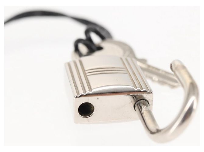 Hermès HERMES Metall Vorhängeschloss Silber Auth hk3165 - Ansicht 5