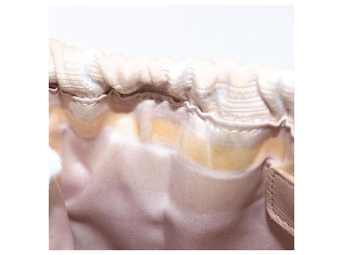 Pochette da Viaggio CHANEL Nuova Linea Nylon Beige CC Auth bs29909 - vista 11