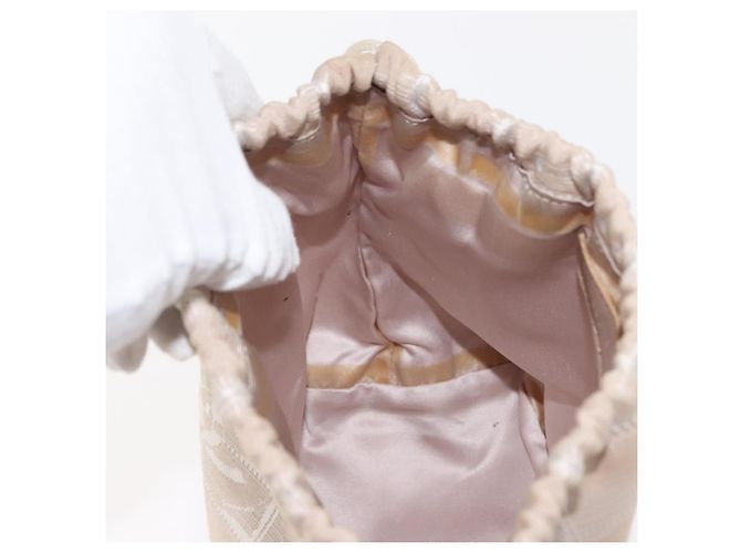 Pochette da Viaggio CHANEL Nuova Linea Nylon Beige CC Auth bs29909 - vista 19