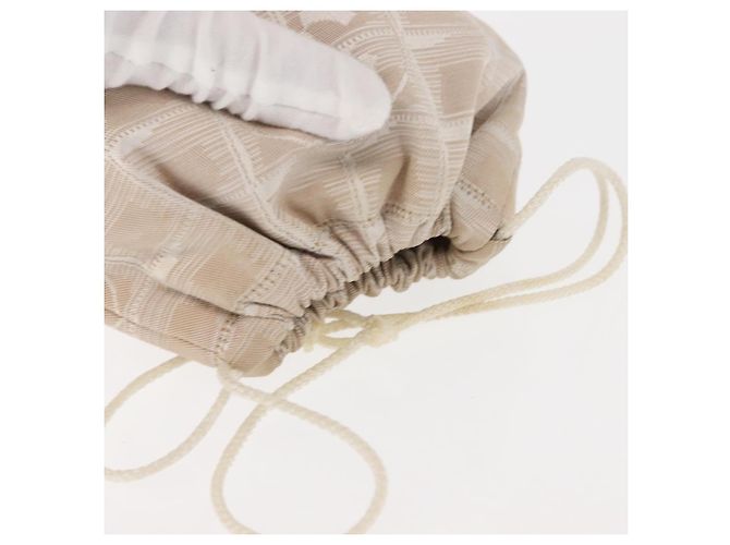 Pochette da Viaggio CHANEL Nuova Linea Nylon Beige CC Auth bs29909 - vista 6