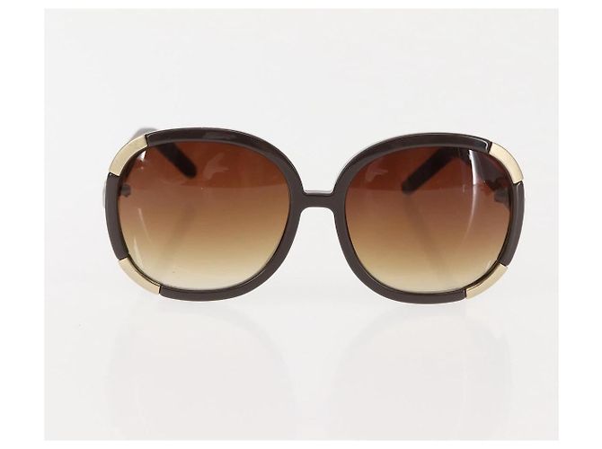 Chloé Gafas de sol Chloe Bulgari Plástico 3Set Marrón Auth sw1698 Castaño - vista 2