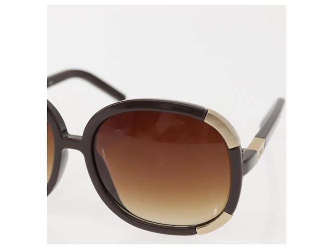 Chloé Gafas de sol Chloe Bulgari Plástico 3Set Marrón Auth sw1698 Castaño - vista 5