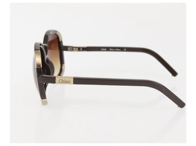 Chloé Gafas de sol Chloe Bulgari Plástico 3Set Marrón Auth sw1698 Castaño - vista 6