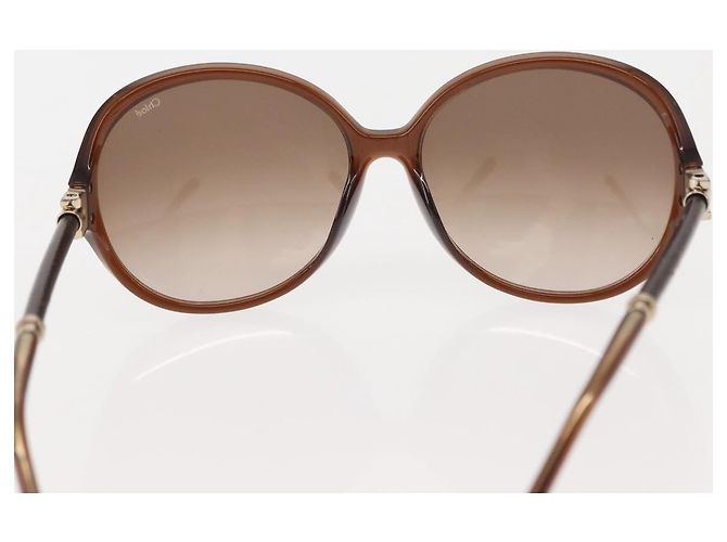 Chloé Gafas de sol Chloe Bulgari Plástico 3Set Marrón Auth sw1698 Castaño - vista 8