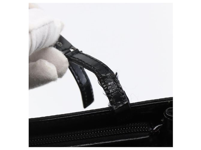 GUCCI GG Canvas Tote Bag Nylon Schwarz Auth ep11191 - Ansicht 10
