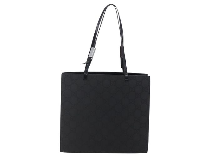 GUCCI GG Canvas Tote Bag Nylon Schwarz Auth ep11191 - Ansicht 2