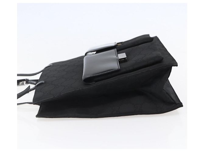 GUCCI GG Canvas Tote Bag Nylon Schwarz Auth ep11191 - Ansicht 3