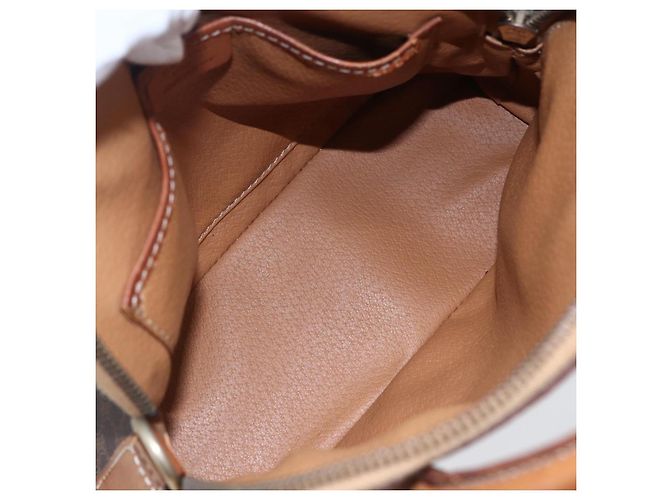 Céline Borsa a mano in tela Macadam CELINE in pelle PVC marrone Auth ki6076 - vista 11