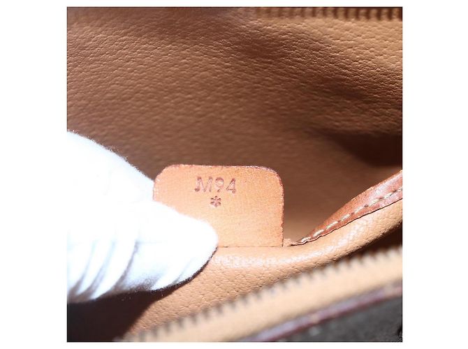Céline Borsa a mano in tela Macadam CELINE in pelle PVC marrone Auth ki6076 - vista 12