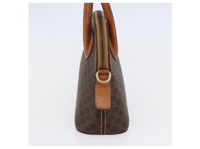 Céline Borsa a mano in tela Macadam CELINE in pelle PVC marrone Auth ki6076 - vista 4