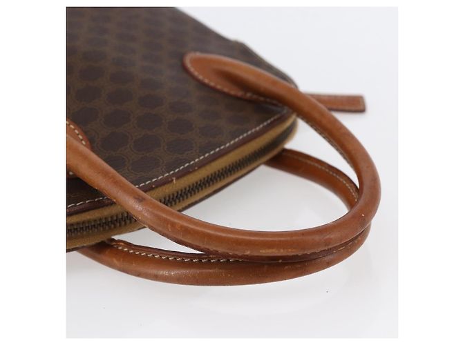 Céline Borsa a mano in tela Macadam CELINE in pelle PVC marrone Auth ki6076 - vista 7
