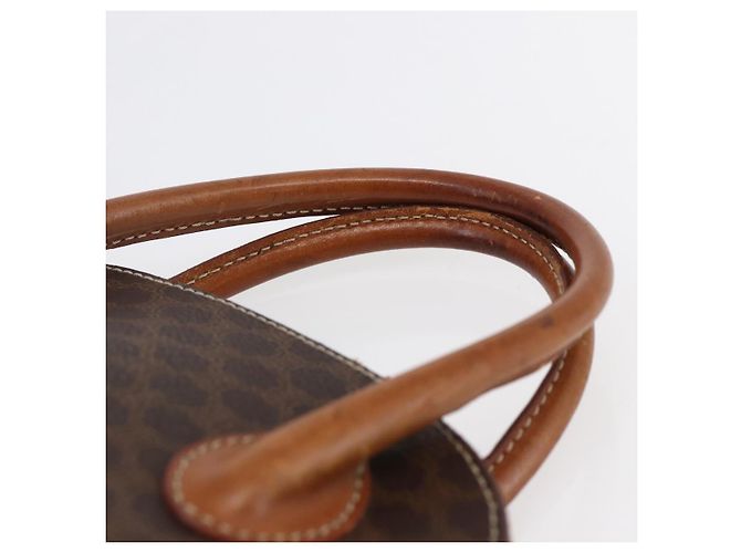 Céline Borsa a mano in tela Macadam CELINE in pelle PVC marrone Auth ki6076 - vista 8