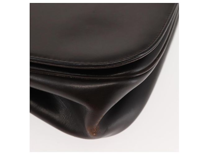 Borsa a mano Christian Dior in pelle marrone dorato Auth 146106 D'oro - vista 14