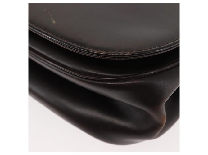 Borsa a mano Christian Dior in pelle marrone dorato Auth 146106 D'oro - vista 15