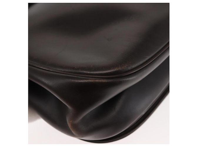 Borsa a mano Christian Dior in pelle marrone dorato Auth 146106 D'oro - vista 16