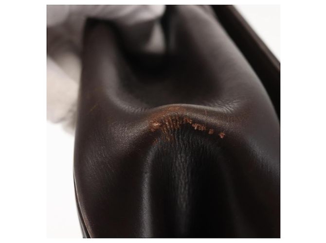 Borsa a mano Christian Dior in pelle marrone dorato Auth 146106 D'oro - vista 9