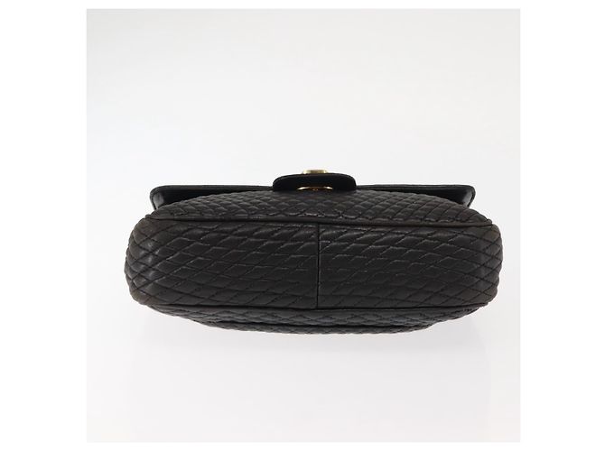 BALLY Borsa a Spalla a Catena in Pelle Nera Auth 147146 Nero - vista 5