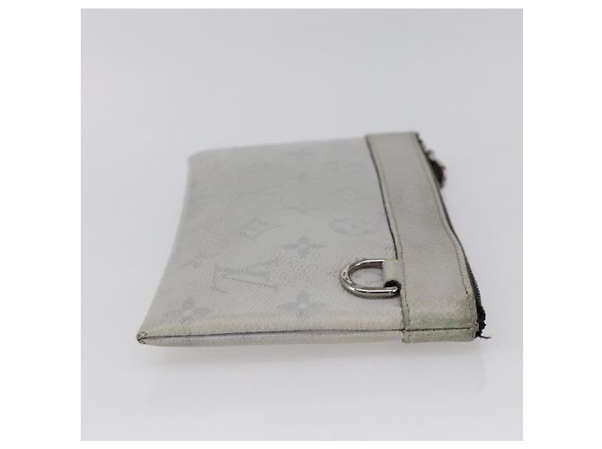 LOUIS VUITTON Pochette Discovery PM Monogram Taigarama Grigio M30279 Auth 147372 Marrone - vista 4