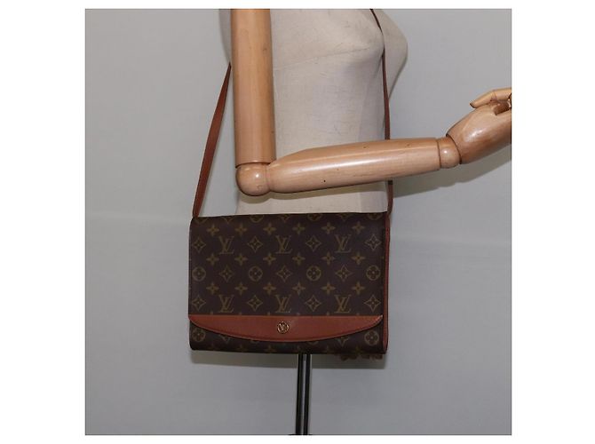 LOUIS VUITTON Borsa a Spalla Monogram Bordeaux 27 M51797 LV Auth ep11293 Monogramma - vista 22