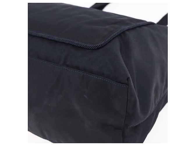 Borsa Tote Prada in Nylon Nero e Oro Auth bs30070 D'oro - vista 10