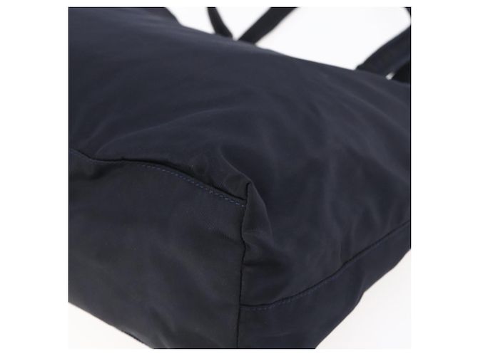 Borsa Tote Prada in Nylon Nero e Oro Auth bs30070 D'oro - vista 12