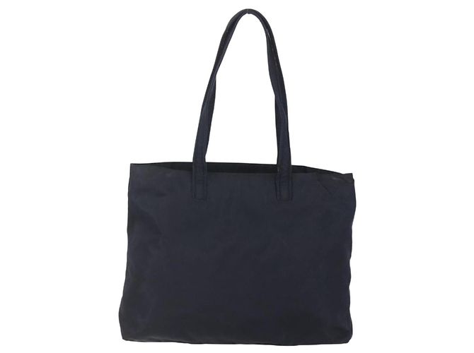 Borsa Tote Prada in Nylon Nero e Oro Auth bs30070 D'oro - vista 3