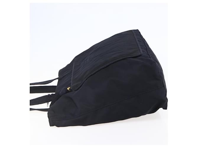 Borsa Tote Prada in Nylon Nero e Oro Auth bs30070 D'oro - vista 4