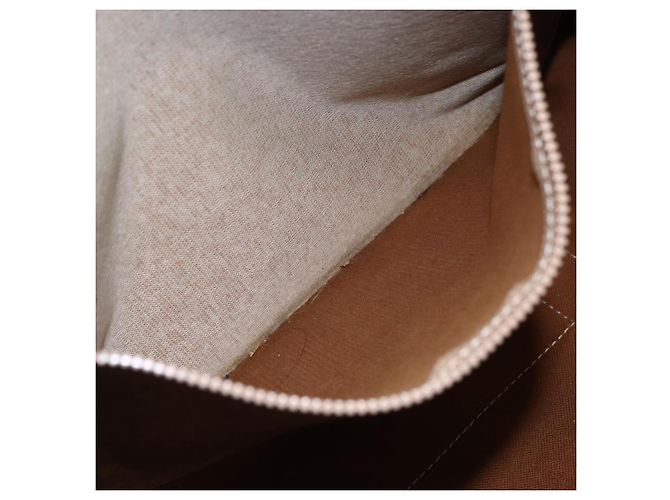 Céline Borsa tote in tela Macadam CELINE in pelle PVC marrone oro Auth ep11358 D'oro - vista 19