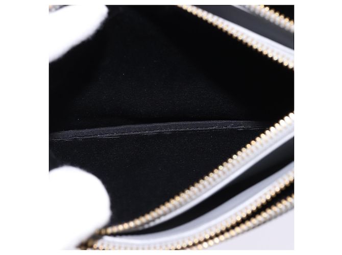 Céline CELINE Trios Mall Schultertasche aus Leder Grau Gold Auth BA7046 Braun Golden - Ansicht 18