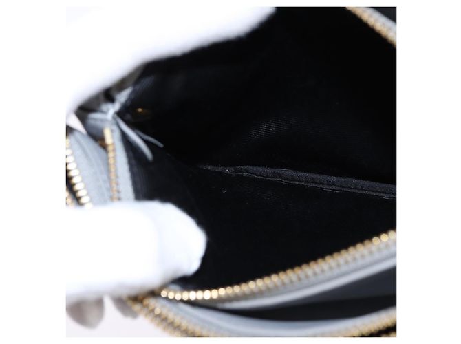 Céline CELINE Trios Mall Schultertasche aus Leder Grau Gold Auth BA7046 Braun Golden - Ansicht 20