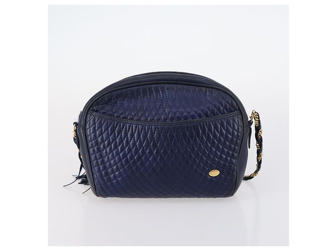 BALLY Borsa a Mano in Pelle PVC 4 Set Nero Rosso Blu Navy Auth bs29555 - vista 14