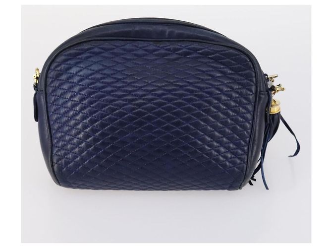 BALLY Borsa a Mano in Pelle PVC 4 Set Nero Rosso Blu Navy Auth bs29555 - vista 15