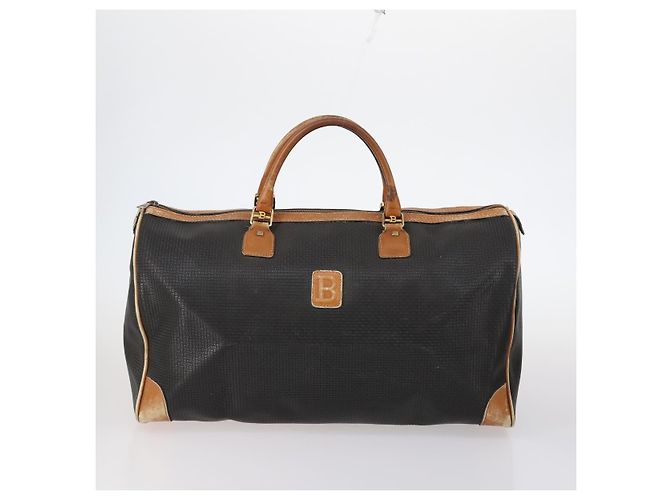 BALLY Borsa a Mano in Pelle PVC 4 Set Nero Rosso Blu Navy Auth bs29555 - vista 2