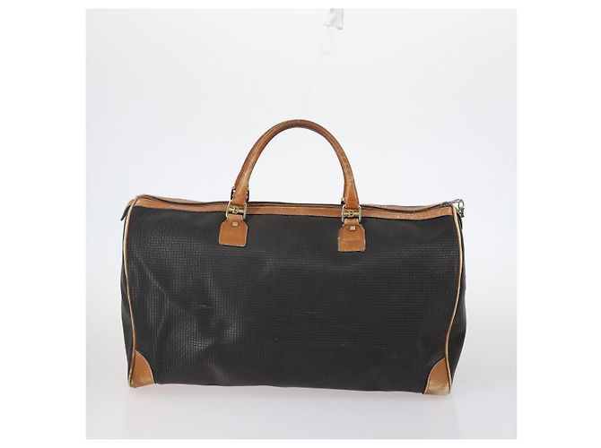 BALLY Borsa a Mano in Pelle PVC 4 Set Nero Rosso Blu Navy Auth bs29555 - vista 3