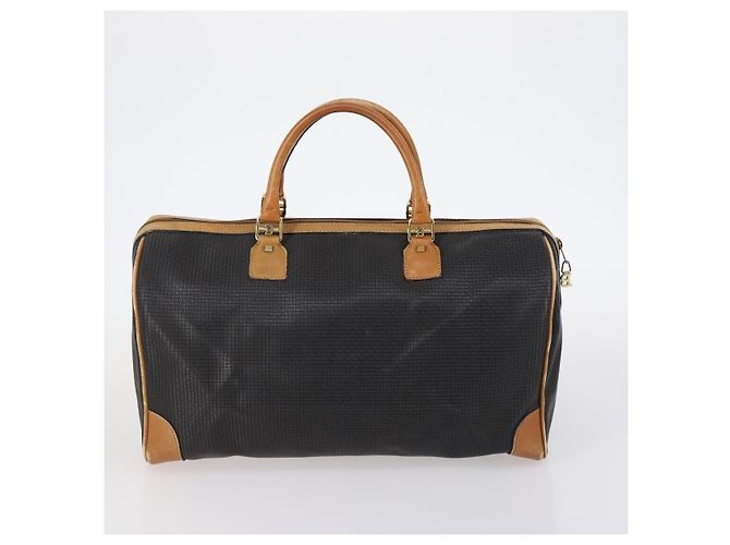 BALLY Borsa a Mano in Pelle PVC 4 Set Nero Rosso Blu Navy Auth bs29555 - vista 9