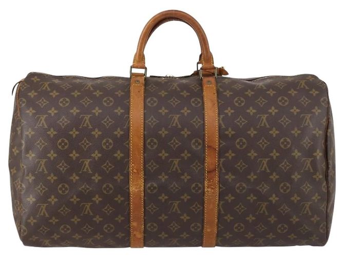 LOUIS VUITTON Borsa Boston Monogram Keepall 55 M41424 LV Auth 145230 Monogramma - vista 2
