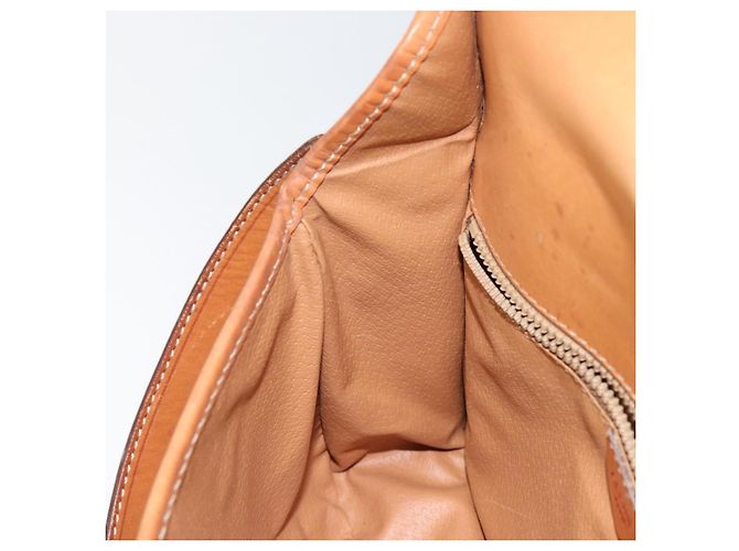 Céline Borsa a spalla circolare in tela Macadam CELINE in pelle PVC marrone oro Auth 147957 D'oro - vista 19