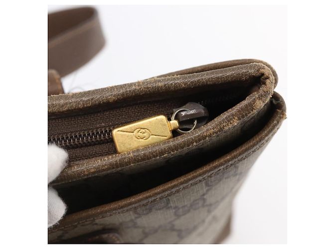 Gucci Borsa Tote GG Supreme in PVC Beige 002 123 0093 Auth ep11324 - vista 14