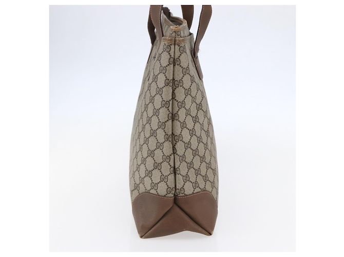 Gucci Borsa Tote GG Supreme in PVC Beige 002 123 0093 Auth ep11324 - vista 4