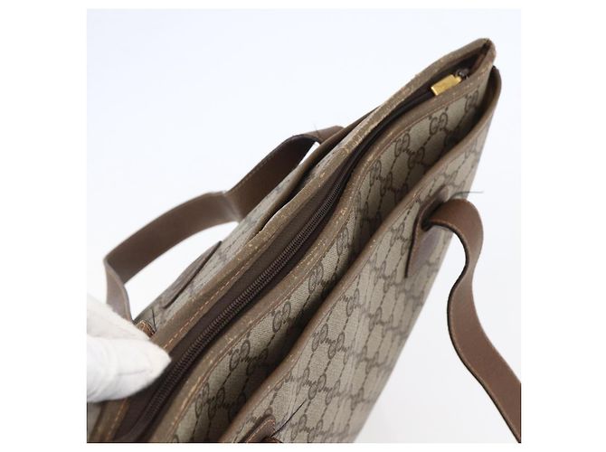 Gucci Borsa Tote GG Supreme in PVC Beige 002 123 0093 Auth ep11324 - vista 6