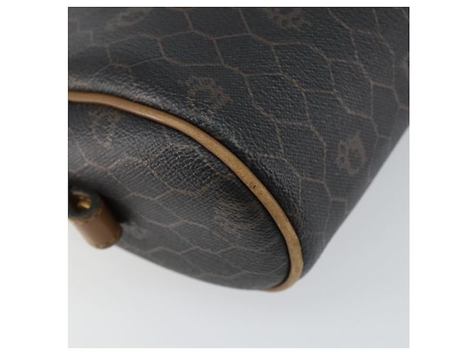Borsa a spalla in tela a nido d'ape Christian Dior in pelle PVC nera e oro Auth BA7079 - vista 13