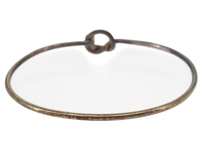Autre Marque Bracciale Bangle Hook & Eye in Argento Ag925 K18 Auth SW1659 - vista 3