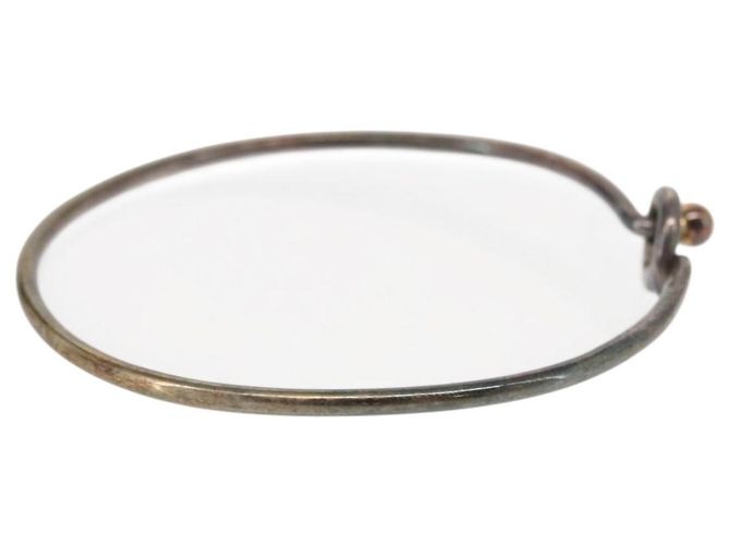 Autre Marque Bracciale Bangle Hook & Eye in Argento Ag925 K18 Auth SW1659 - vista 5