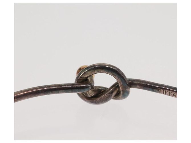 Autre Marque Bracciale Bangle Hook & Eye in Argento Ag925 K18 Auth SW1659 - vista 7